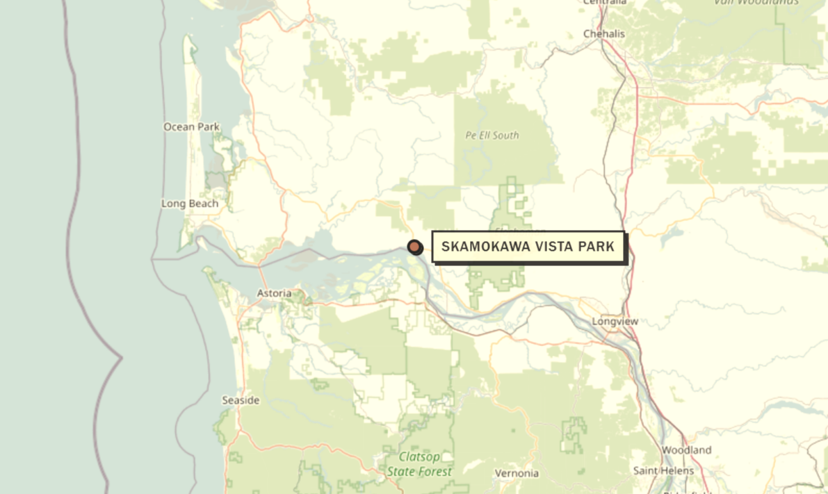 Map of Skamokawa Vista Park
